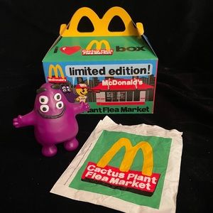 Mcdonald's Limited Edition Cactus Flea Market Adult Happy Meal w/ Grimmace Toy